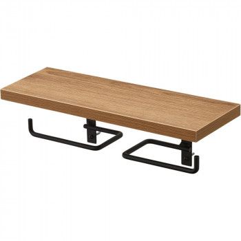 ダブルペーパーホルダー棚付 W2807-D