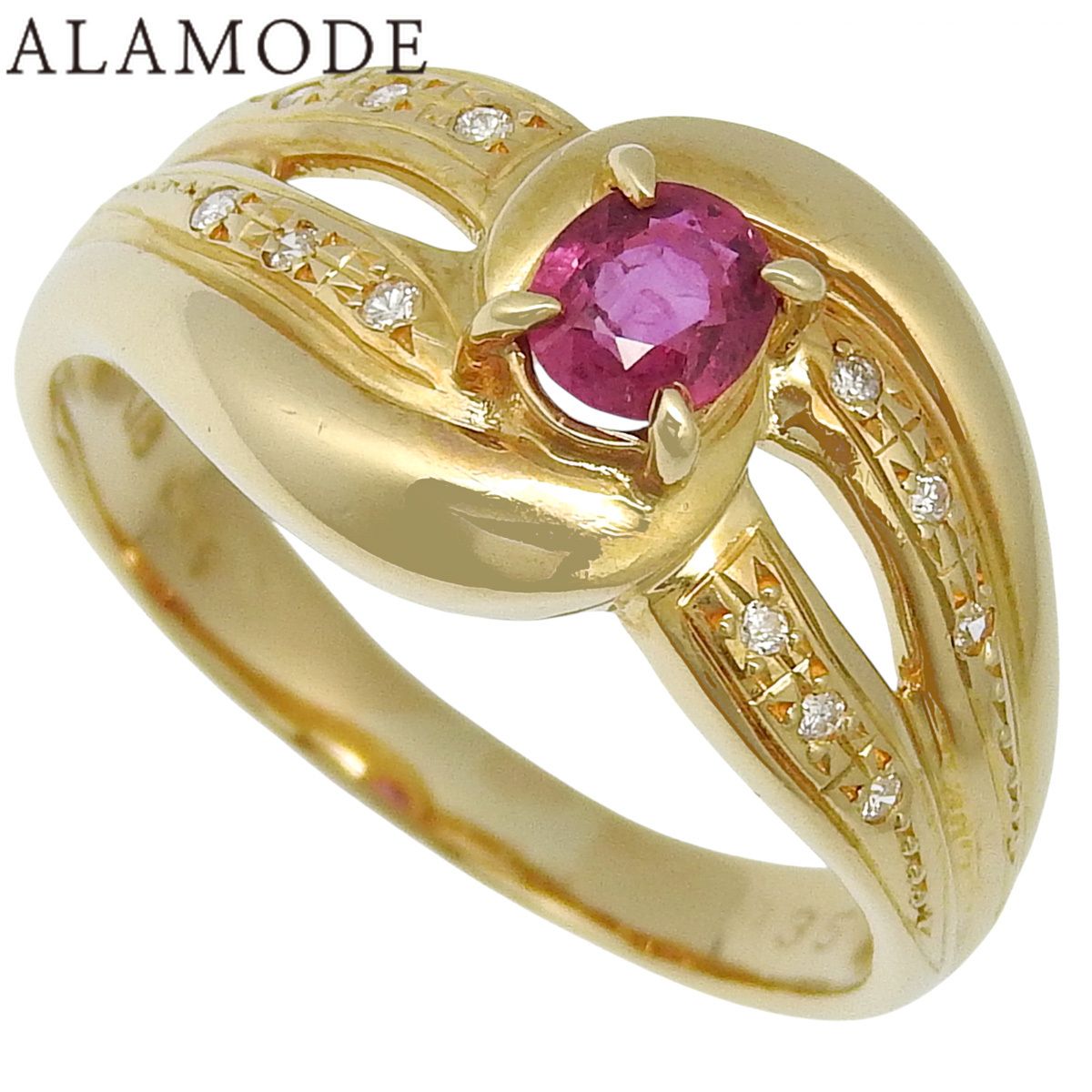 K18WGルビー・ダイヤモンドリングR0.70カラットD0.30カラット K18WGルビー・ダイヤモンドリングR0.70カラットD0.30カラット