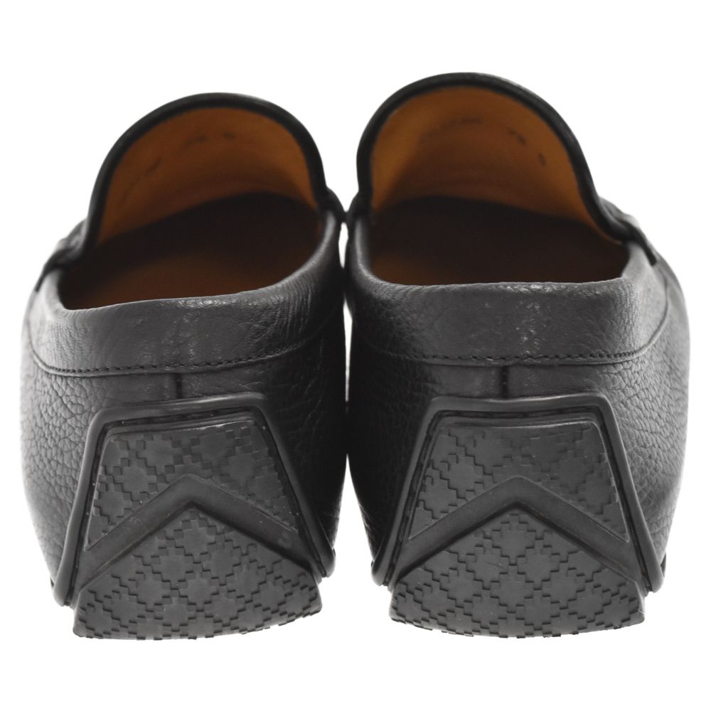 GUCCI (グッチ) GG ドライビング レザー スリッポン ブラック 295788