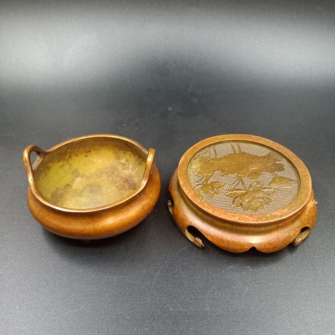 大学 割引 銅器 香炉 挿し香炉 仏堂香炉 香道具 装飾品 工芸品 置物 - メルカリ 工芸品