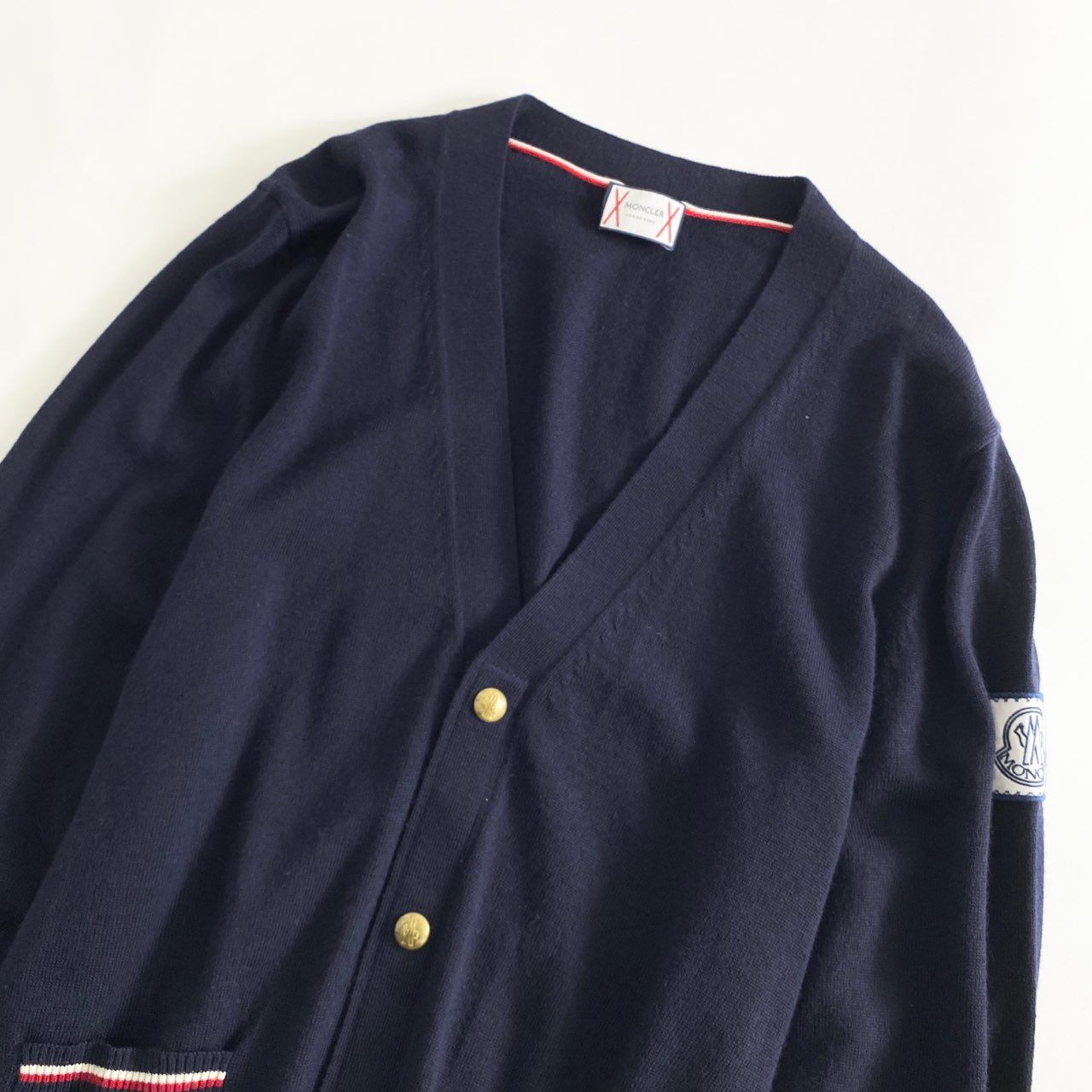 42L7 イタリア製 MONCLER モンクレール MAGLIA TRICOT CARDIGAN M