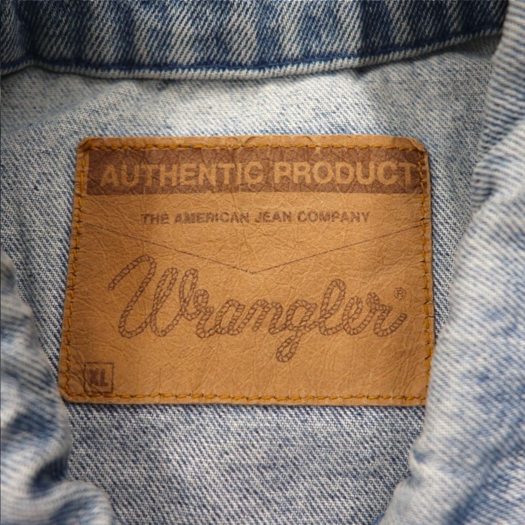 Wrangler 90年代 デニムジャケット Gジャン XL ライトウォッシュ