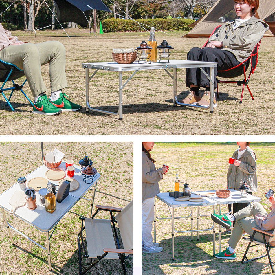 60×90cm】アウトドア テーブル キャンプ バーベキュー テーブル