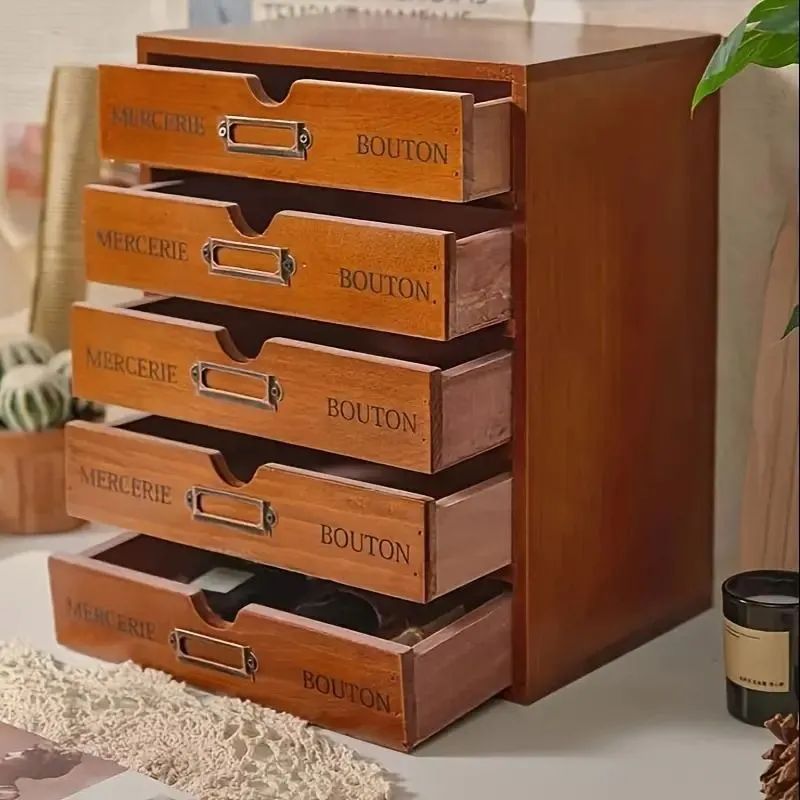 ストア アンティーク 木製の小引出し 隠しスペース 二段 抽斗