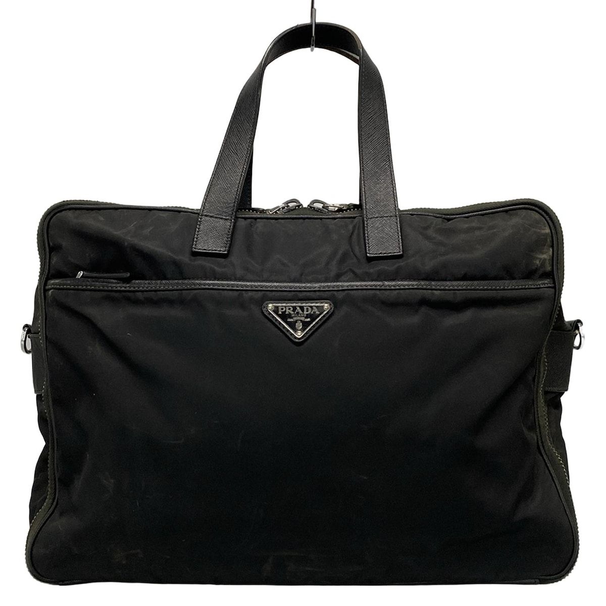 PRADA プラダ ビジネスバッグ - 2VE407 黒 レザー