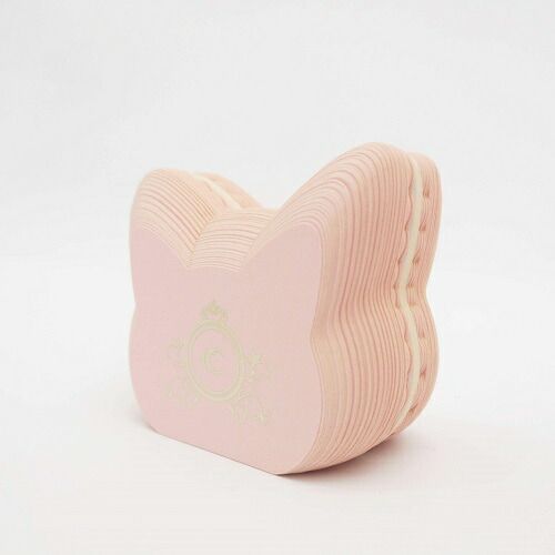 まとめ クルーシャル 付箋 マカロン付箋 ネコ pink S180020P ×15セット