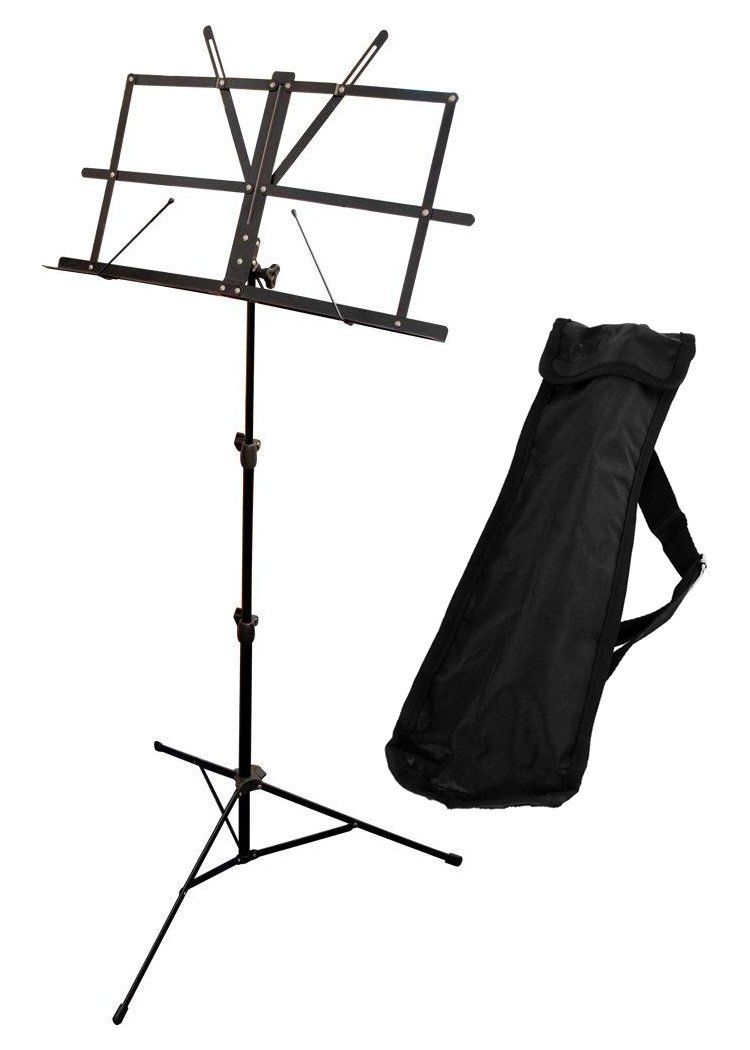 人気商品 MS-200J|BK ブラック 折りたたみ式 軽量スチール製 譜面台 ソフトケース付属 キョーリツ KC