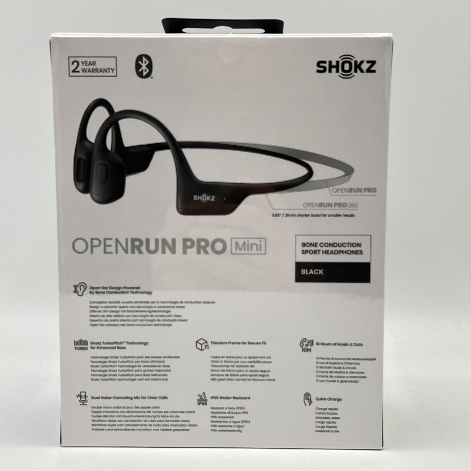 新品未開封 SHOCKZ OpenRun ワイヤレス骨伝導イヤホン ブラック Shokz