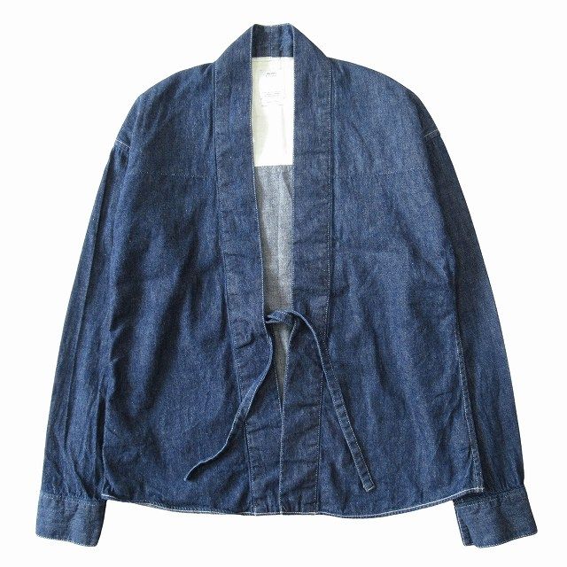 12SS ビズビム VISVIM LHAMO SHIRT ONE WASH ラモ シャツ ワンウォッシュ デニム ジャケット ブルゾン 羽織り アーカイブ 0112105007010 サイズ2 インディゴブルー メンズ