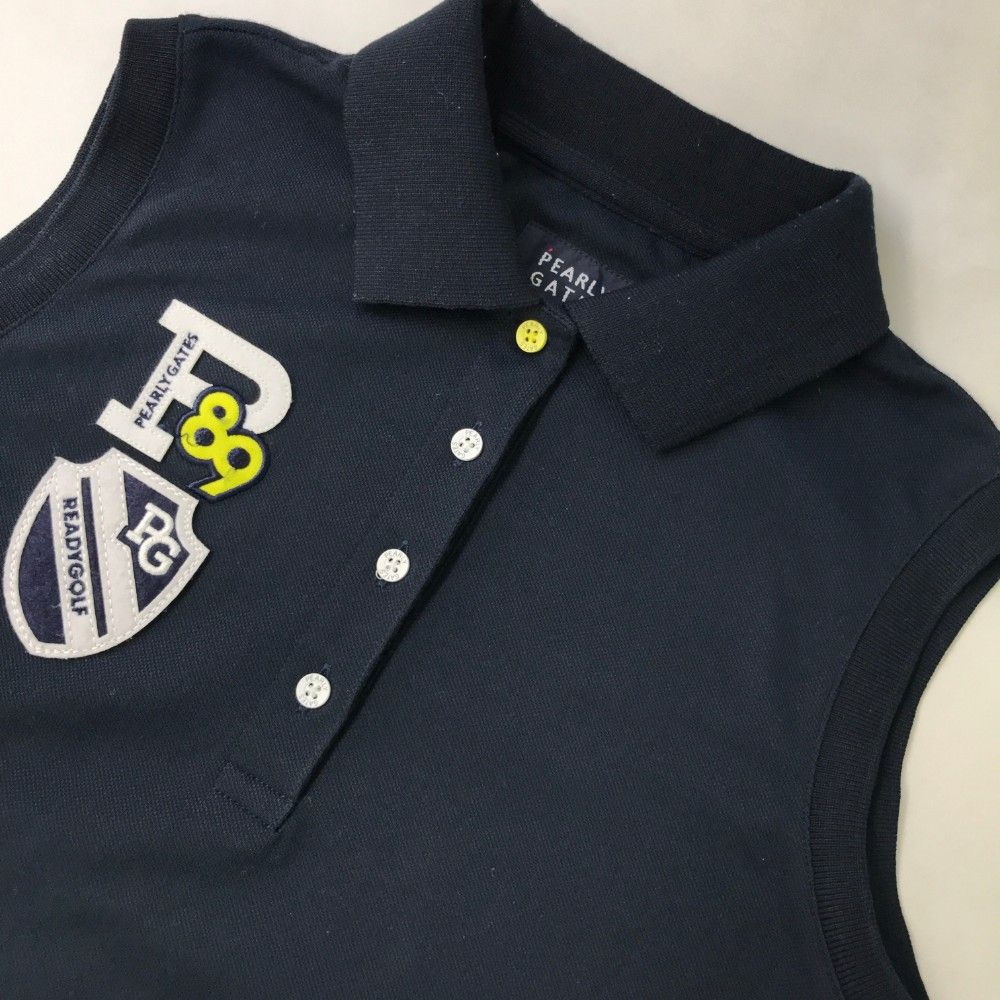 PEARLY GATES パーリーゲイツ ノースリーブポロシャツ パッグロゴ