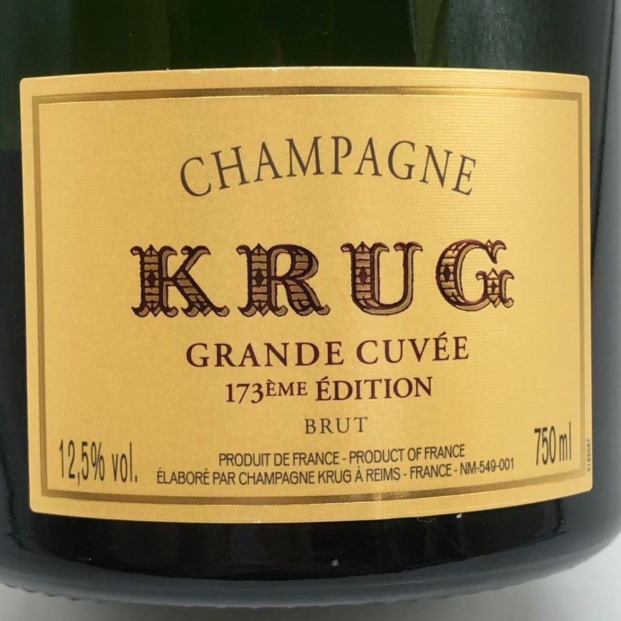 クリュッグ ブリュット 白 750ml 12.5% KRUG BRUT KRUG（クリュッグ）グランキュヴェ ブリュット 12.5% 750ml 【公式通販】