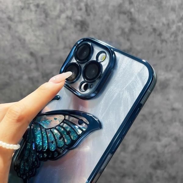 iPhone用ケース 青い蝶と黒い蝶 楽天市場】スマホケース iPhone16e google ピクセル8a aquos