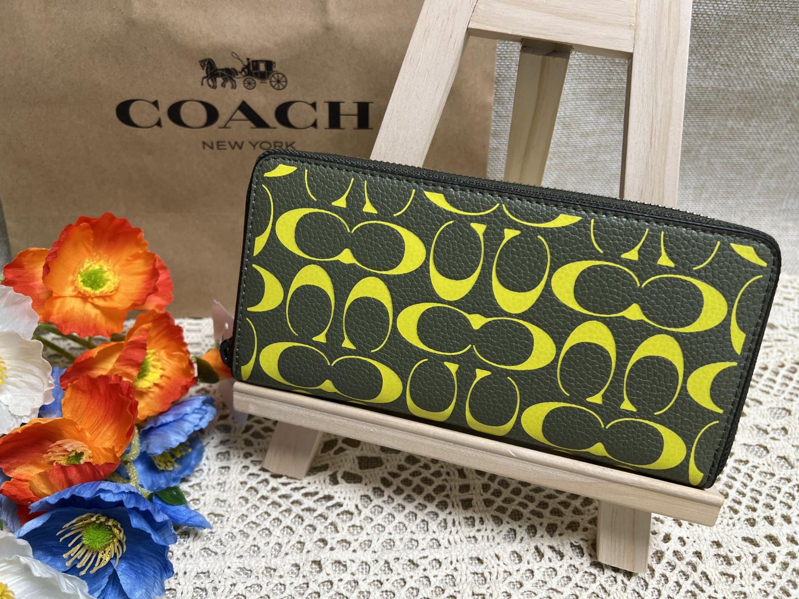 マチ約25cm【新品未使用】コーチ COACH 財布 長財や布 CA298 メンズ2個