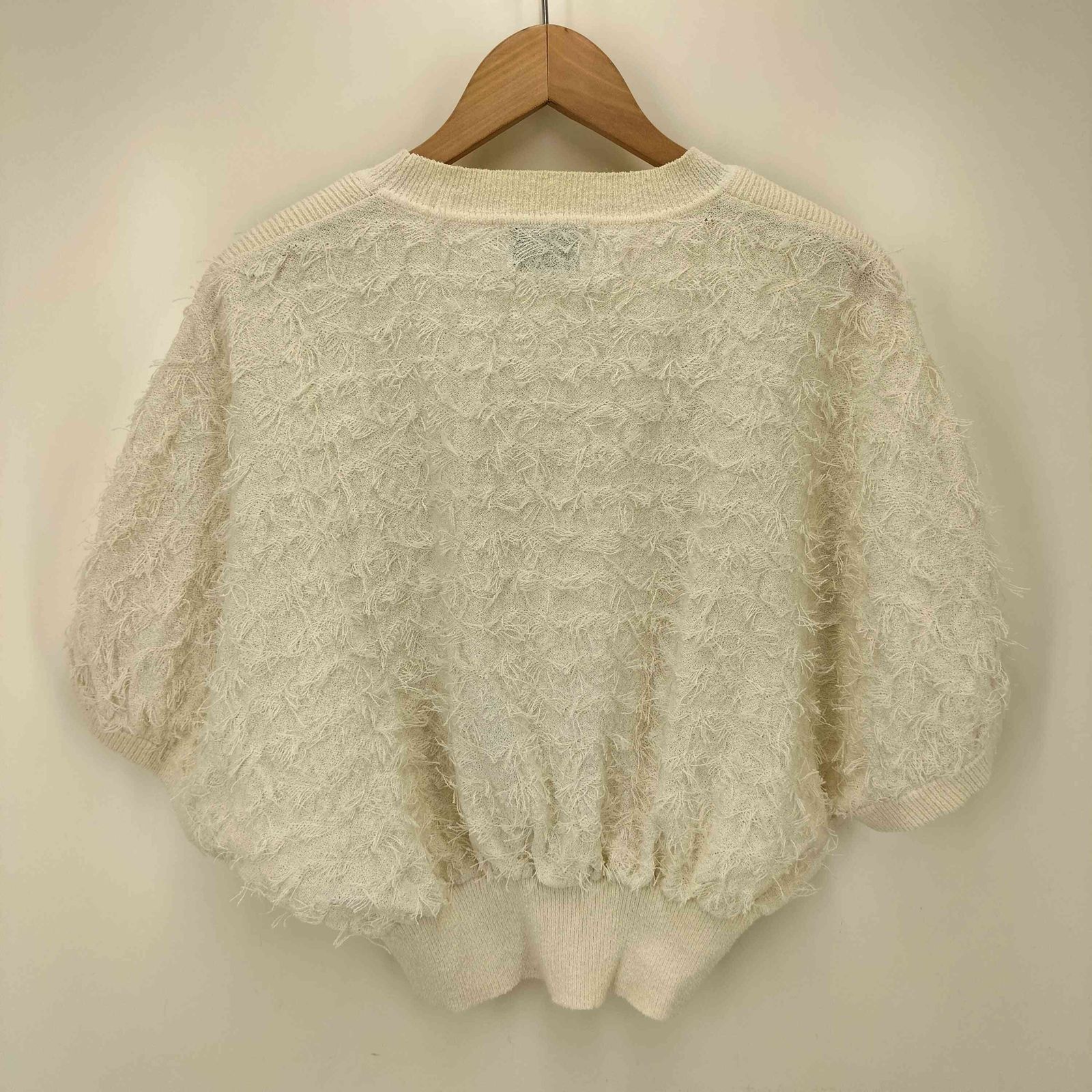 クラネ CLANE 23SS FRINGE ARCH SLEEVE KNIT TOPS フリンジ
