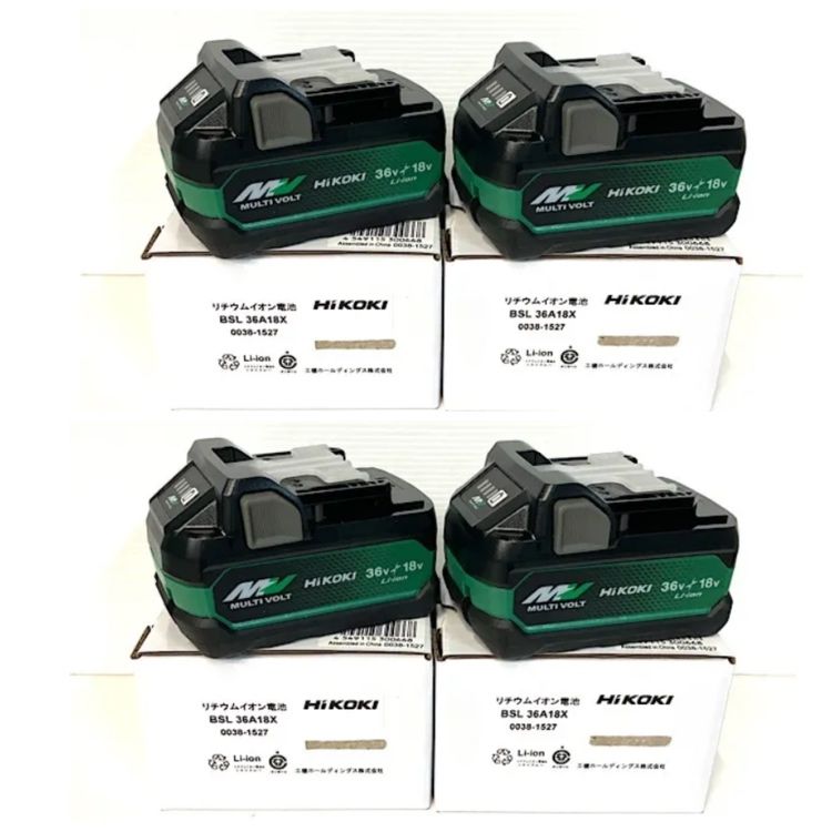 ♥ HiKOKI|ハイコーキ BSL36A18X 4個 リチウムイオン電池 第2世代マルチボルト バッテリー 36V 18V 一部地域配送別料金 ●112620