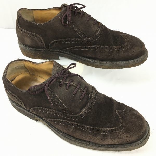 試着交換OK！SAXONE/サクソン【size8 26.5】英国靴Vintage クレープ 