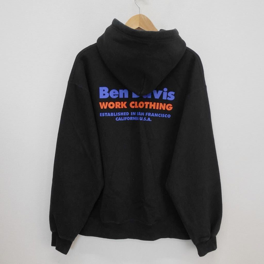 BEN DAVIS ベンデイビス C-0780917 プルオーバーパーカー フーディー ロゴ プリント L 10119161