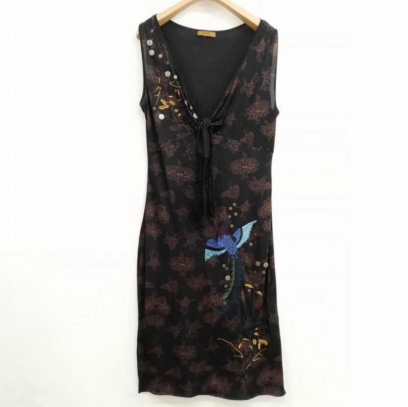 ケンゾー KENZO JUNGLE シルク ニット ジャージー ワンピース ケンゾー KENZO JUNGLE シルク ニット ジャージー ワンピース