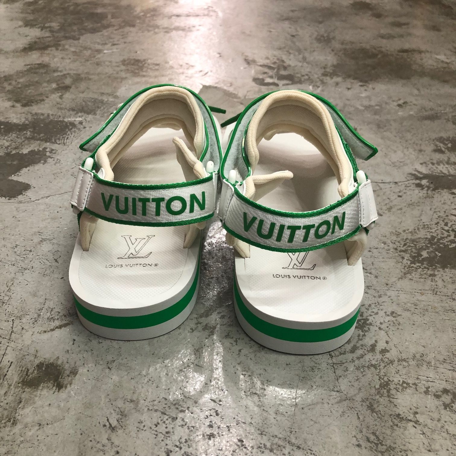 新品 LOUIS VUITTON パナマライン アンクルトップ モノグラム サンダル