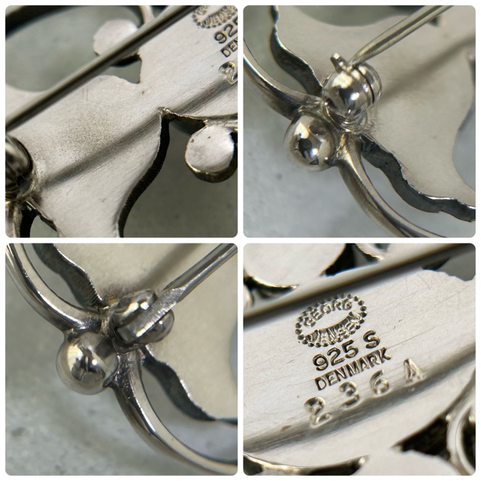 ジョージジェンセン ブローチ 236A AG925 Georg Jensen - メルカリ