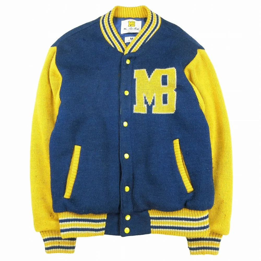 マクベス スタジャン M ネイビー イエロー マクベス スタジャン M ネイビー イエロー 中古・古着通販