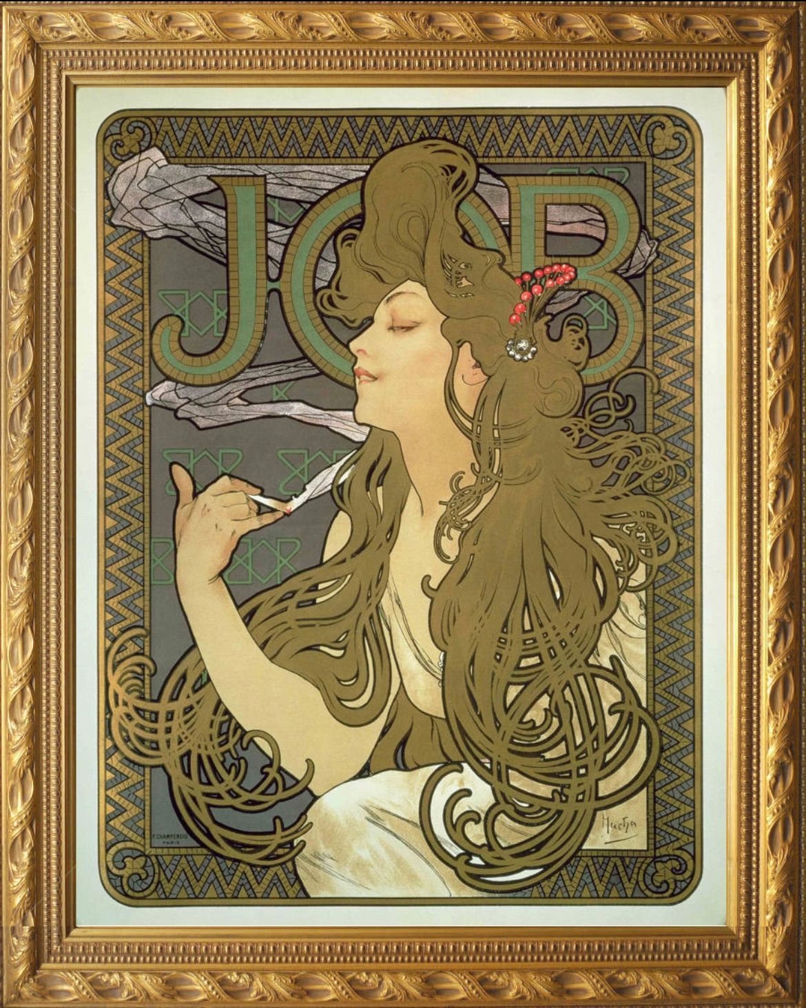 ミュシャ 『ジョブ』 リトグラフ 1896年 31x40cm 複製画 高品質 ...