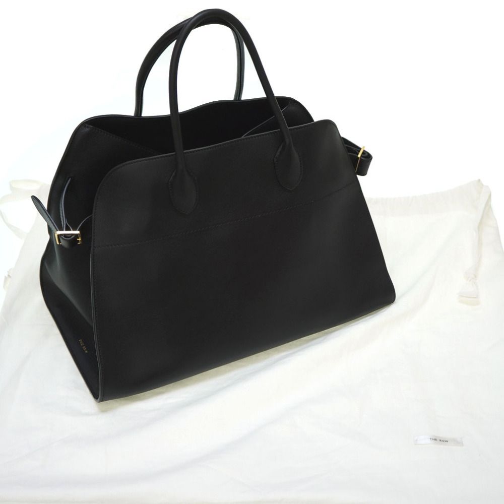 Soft Margaux 15 Bag Black in Leather – The Row