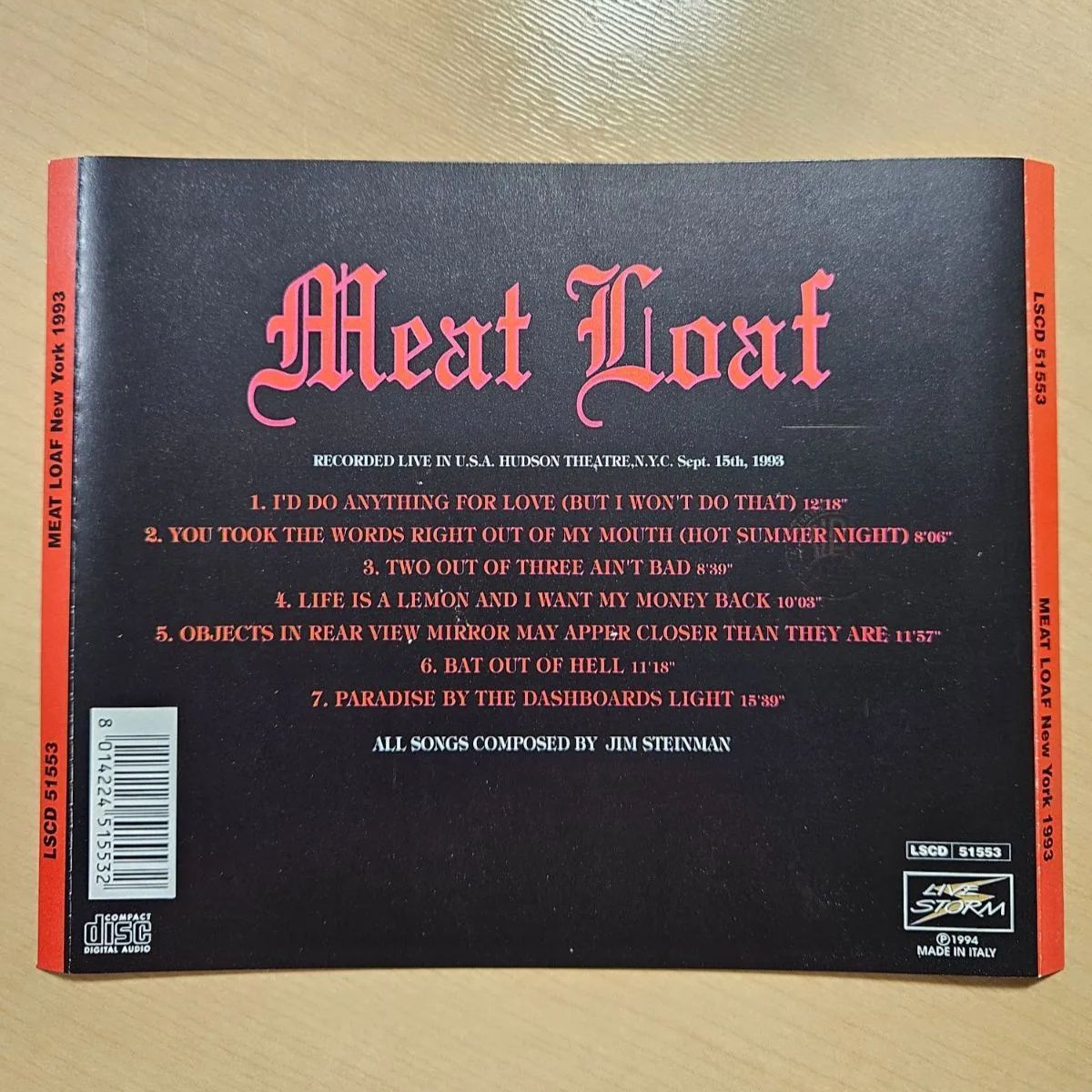 MEAT LOAF, 直筆サイン入り, 新品未開封, ミートローフ, Amazon.co.jp: Bat Out of Hell II: ミュージック
