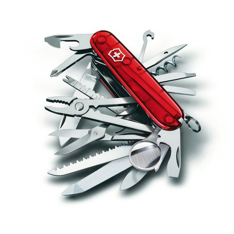 VICTORINOX ビクトリノックス スイスチャンプT レッド トランスペアレント