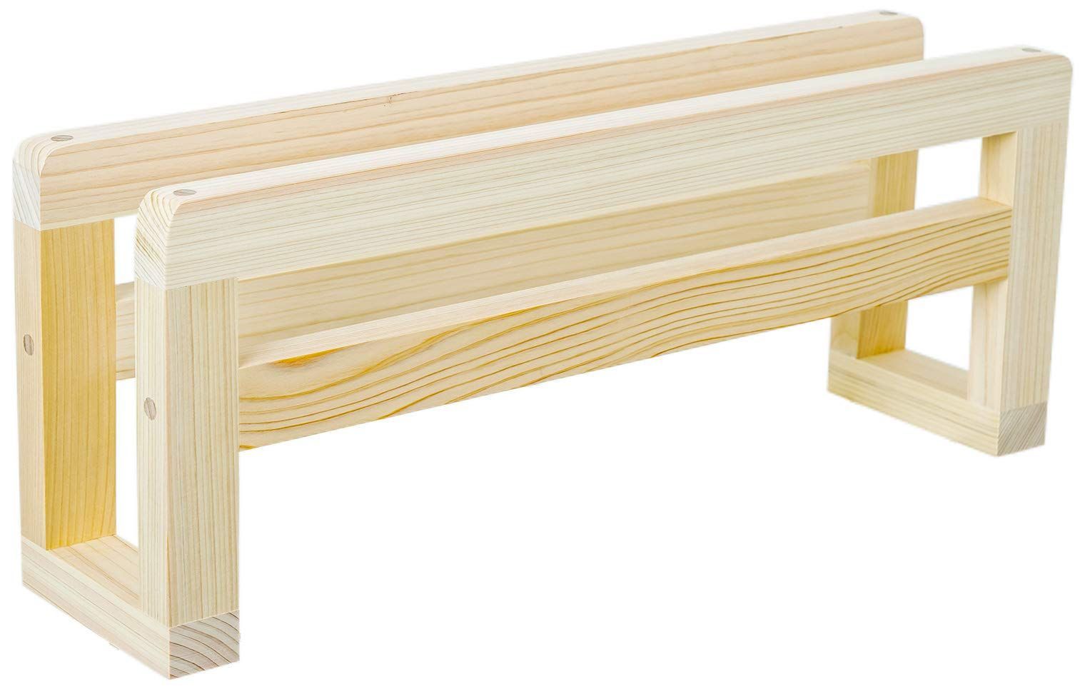 【売切注意！お急ぎ下さい】43×10.5×17cm シングル 日本製 スリッパラック ひのき 292506 木製 ウメザワ