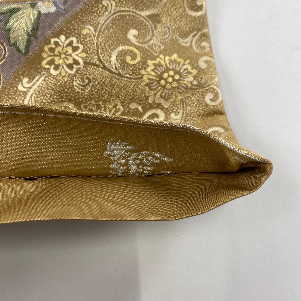 袋帯 正絹 引き箔 上品な色味 六通T-6343 袋帯 正絹 引き箔 上品な色味 六通T-6343