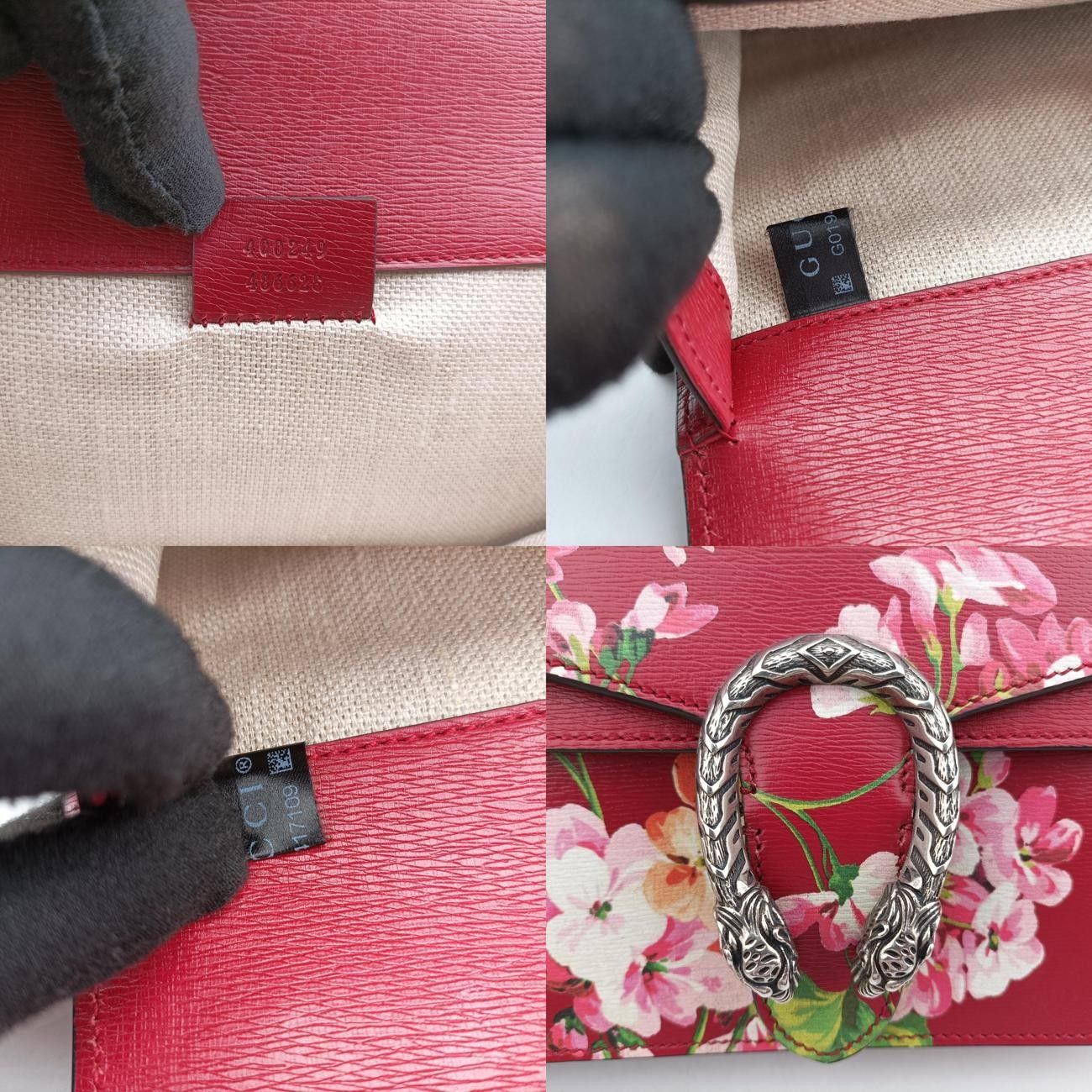 グッチGucciディオニュソスレッド×マルチ レザー400249G019417109