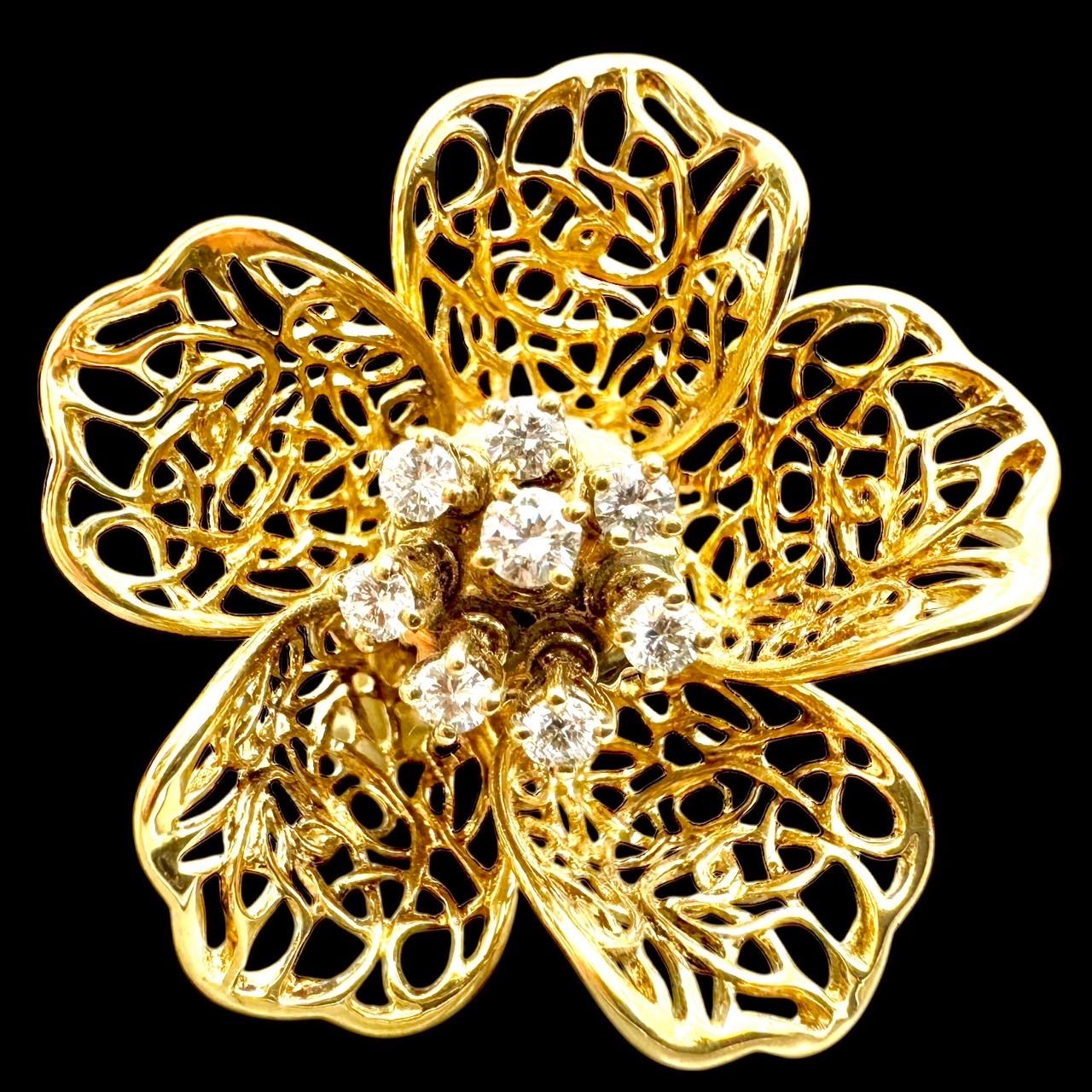 極美品◇平和堂貿易／エスポールジュエリーK18ダイヤネックレス