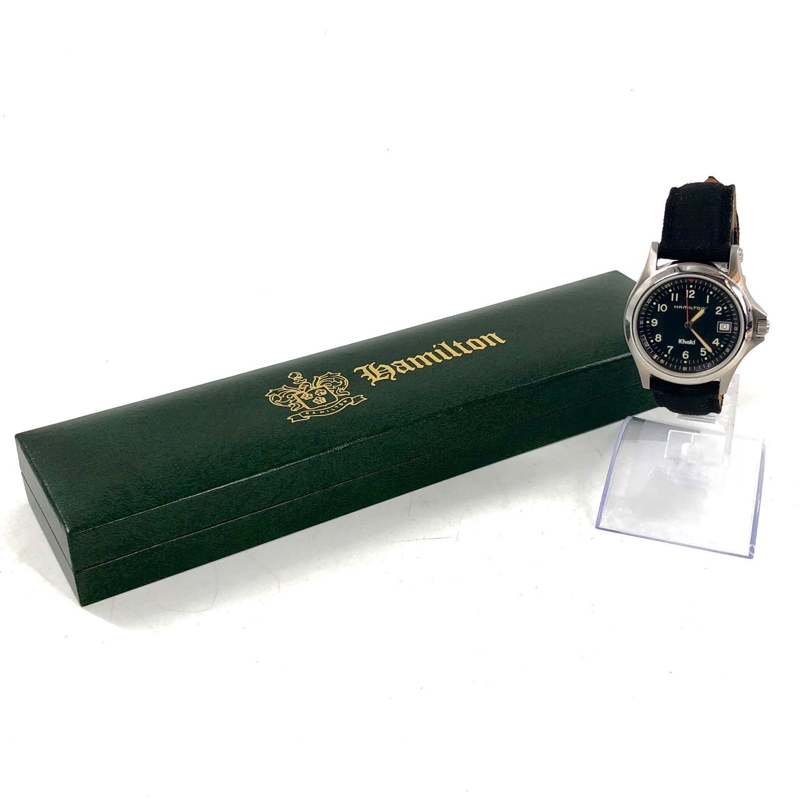 Hamilton ハミルトン Khaki カーキ8775 新品電池交換済み ハミルトン⁄カーキ⁄型番：8775⁄クォーツ⁄腕時計の買取実績ブランディア