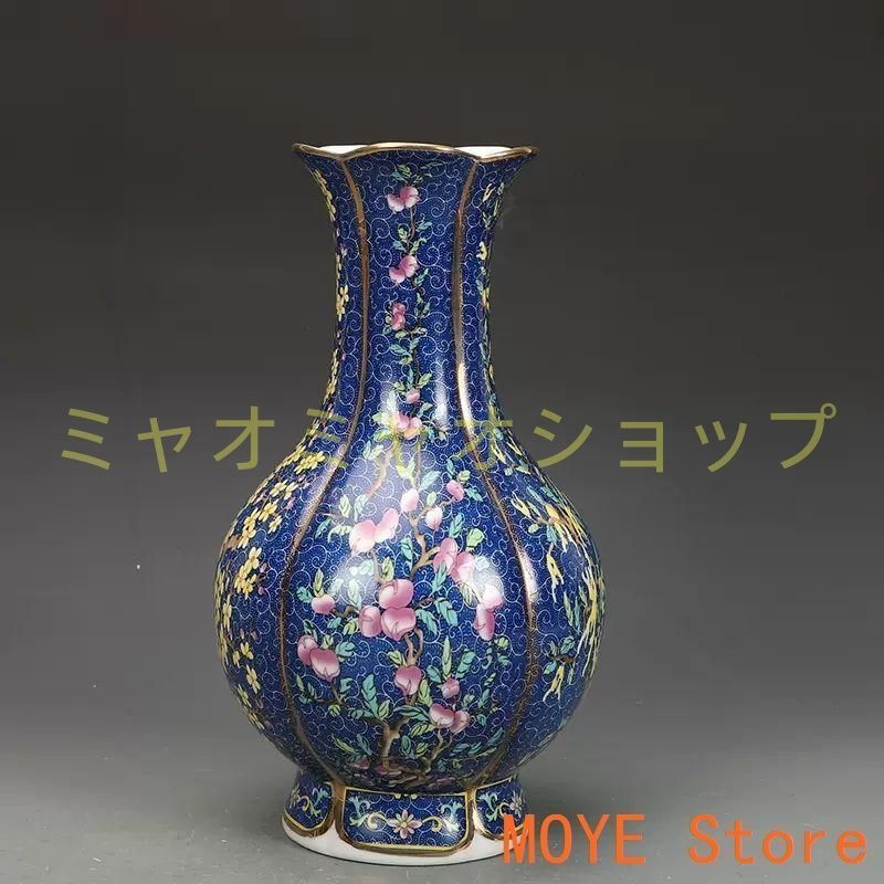 清乾隆磁器琺瑯彩花鳥紋六方瓶 景徳鎮 陶磁器 装飾品 現代工芸品 美術品 置物 清乾隆磁器琺瑯彩花鳥紋六方瓶 景徳鎮 陶磁器 装飾品 現代工芸品