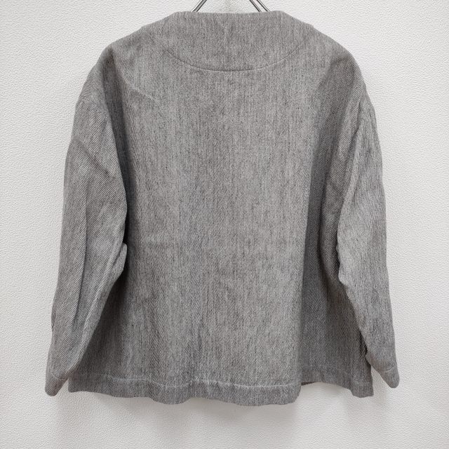 ゴーシュ リネンコットンカルゼ ノーカラージャケット G204-J014  