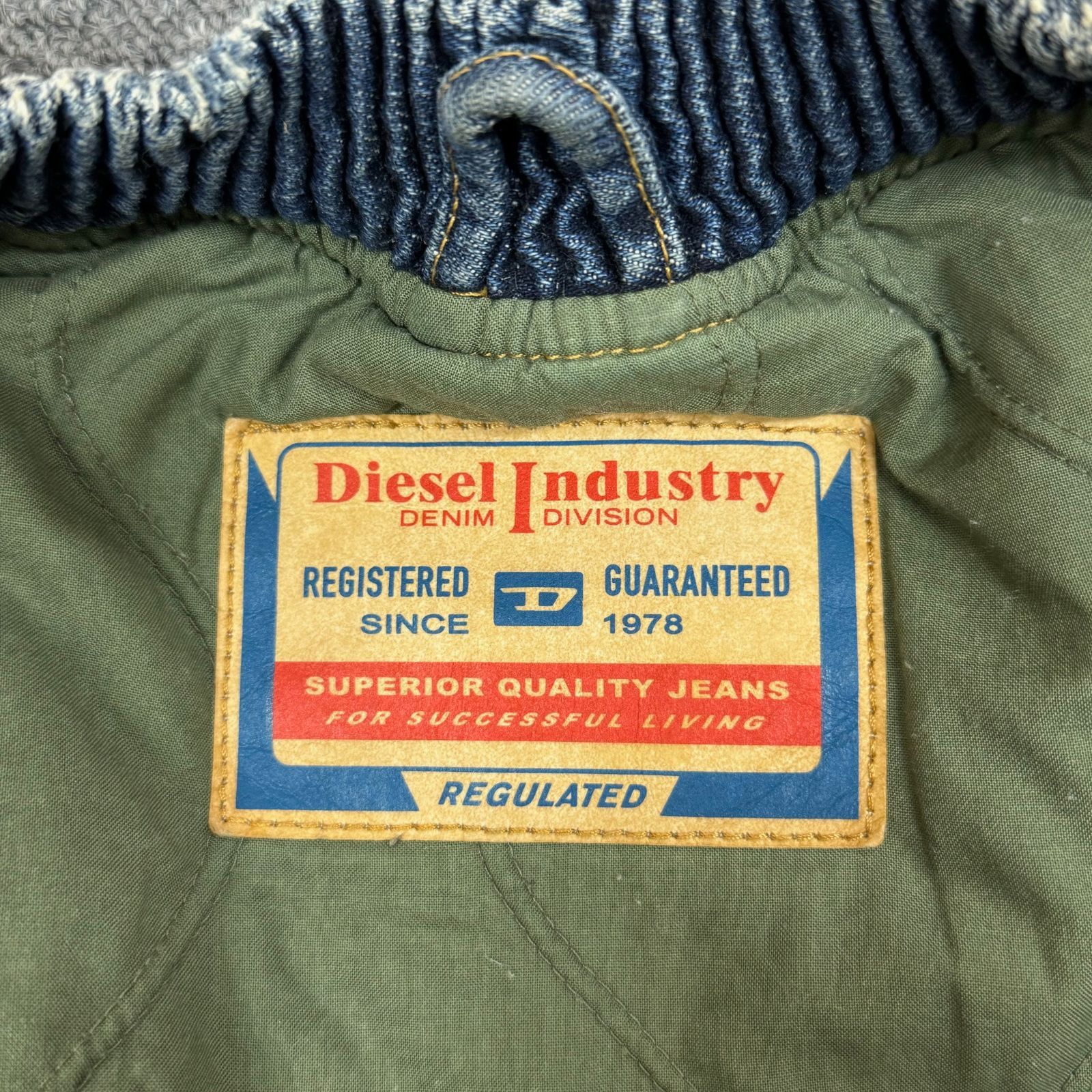 DIESEL 22AW D-WELTIK デニムMA-1 フライトジャケット ブルゾン