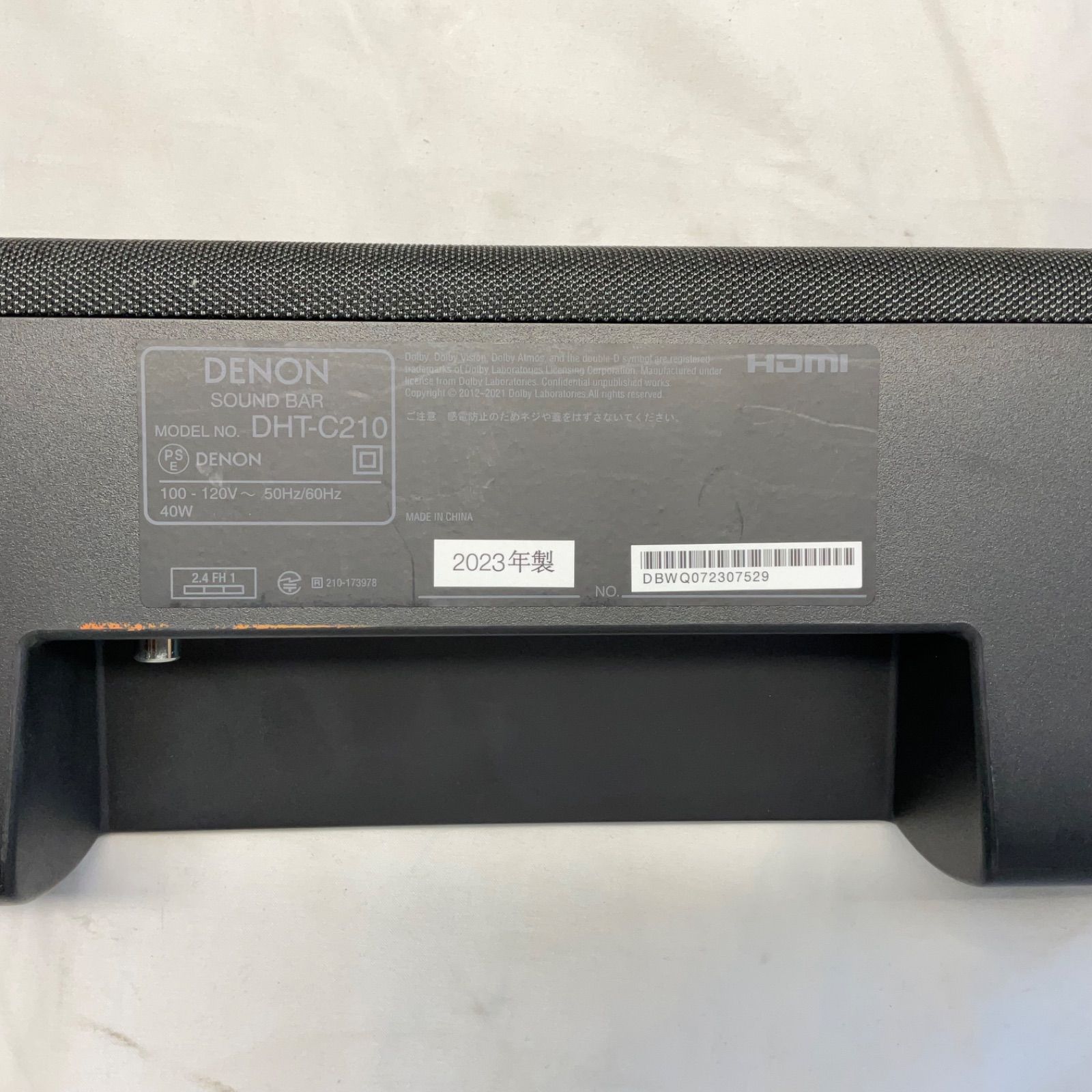 DENON DHT-C210　サウンドバー デノン ドルビーアトモス サウンドバー DHT-C210 デノン（DENON) - QVC.jp