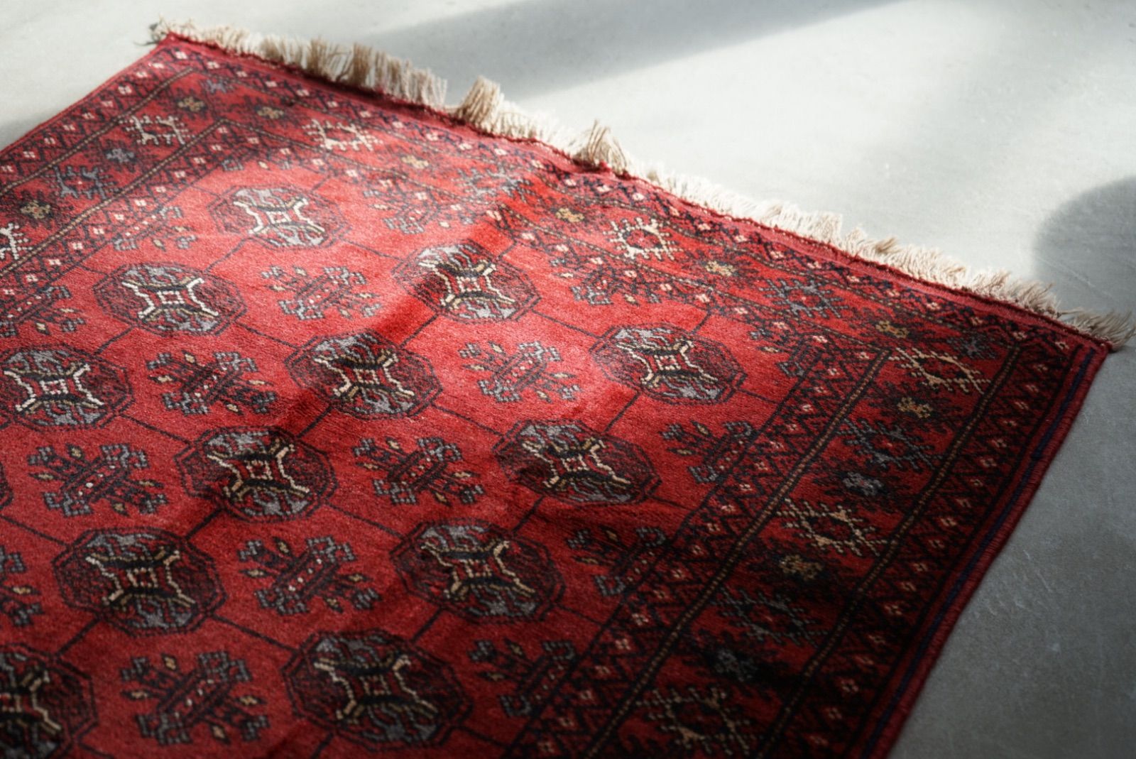 ヴィンテージラグ トルクメニスタン トルクメン ハンドメイド トルクメン絨毯 ラグ 手織り トライバルラグ 58x94cm