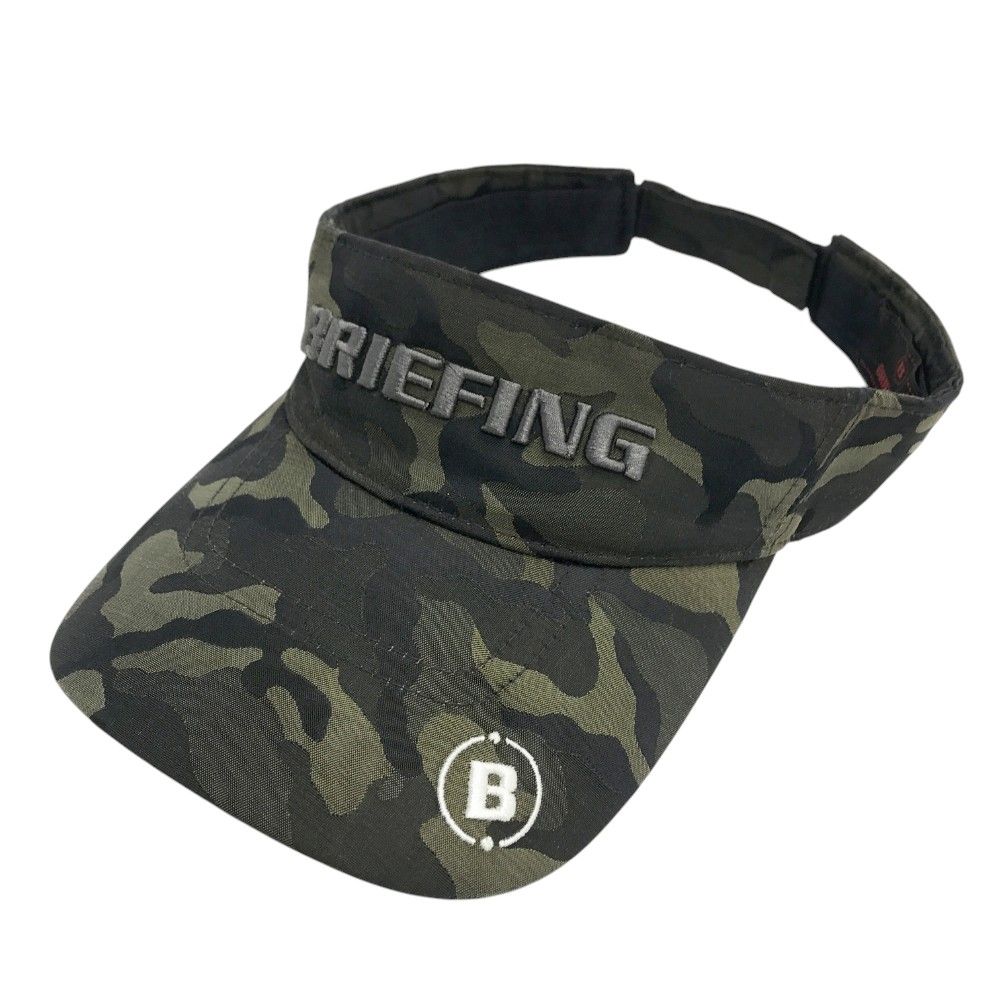BRIEFING - 【2021新作】ブリーフィングBRIEFINGカモプリントサンバイザー　新品同様 2021新作】ブリーフィングBRIEFINGカモプリントサンバイザー