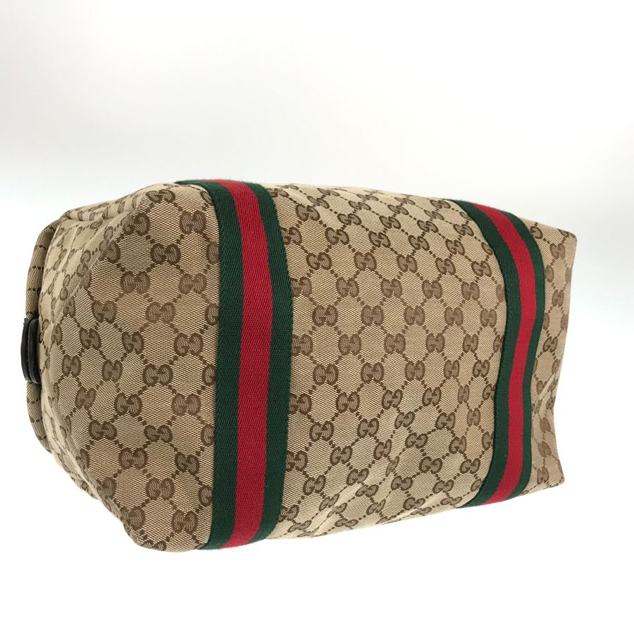 グッチ GUCCI GGスプリーム 235135 ベージュ キャンバス ボストン