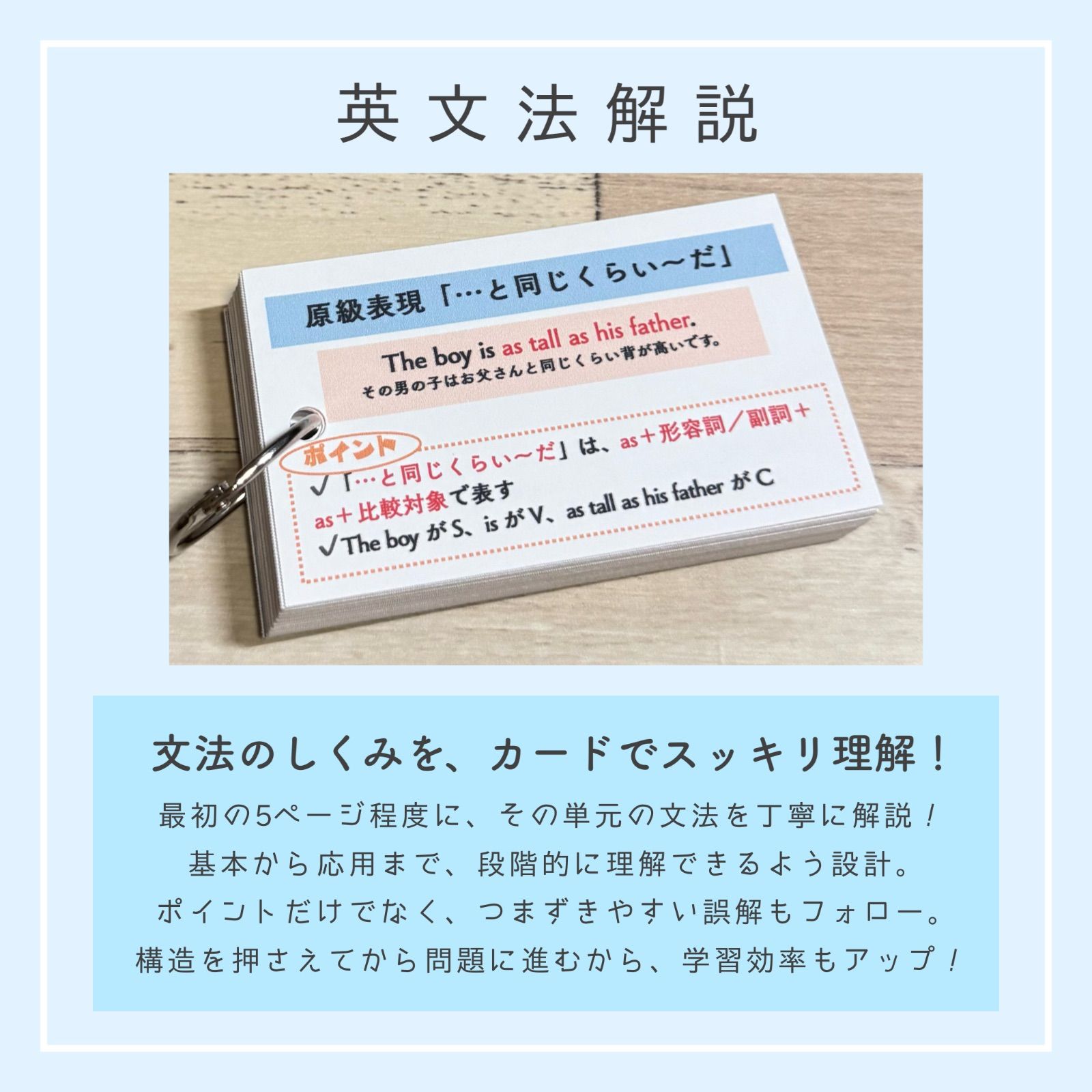 【全学年フルパッケージ】単元別英文法カード　中学生　テスト　復習　予習　参考書 比較】単元別英文法カード 中学生 テスト 復習 予習 試験 参考書