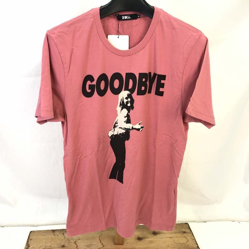 【中古】 アンディウォーホル バイ ヒステリックグラマー ANDY WARHOL BY HYSTERIC GLAMOUR 半袖Ｔシャツ ピンク サイズM メンズ トップス コットン タグ付き 4CT-4922 01yw0123 【結城店】
