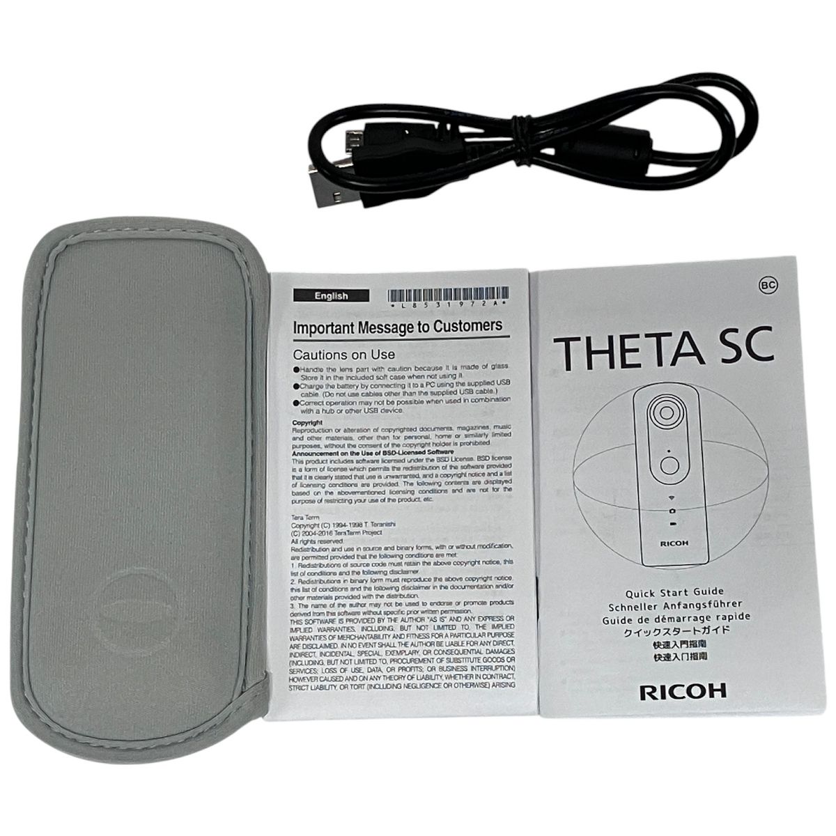 RICOH THETA SC デジタル アクション カメラ 全天球 カメラ 360度 リコー シータ 撮影 F10478302