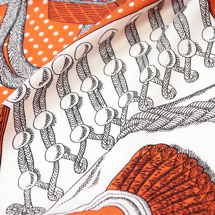 新品同様】HERMES エルメス スカーフ カレジェアン140 ズアヴと