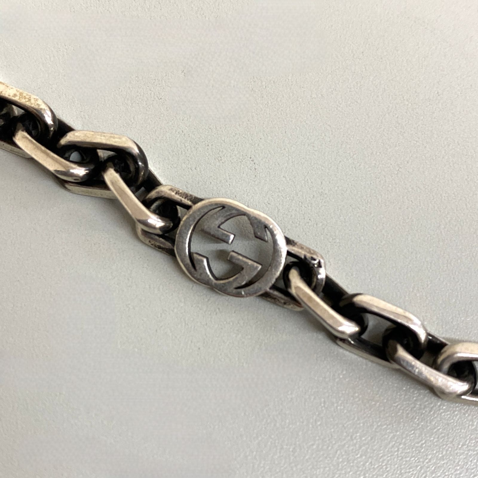 GT1【中古品】GUCCI グッチ インターロッキングG ブレスレット 