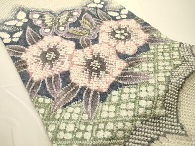 婦人用　総刺繍　袋帯 平和屋着物○名門 藤娘きぬたや・総絞り 九寸開き名古屋