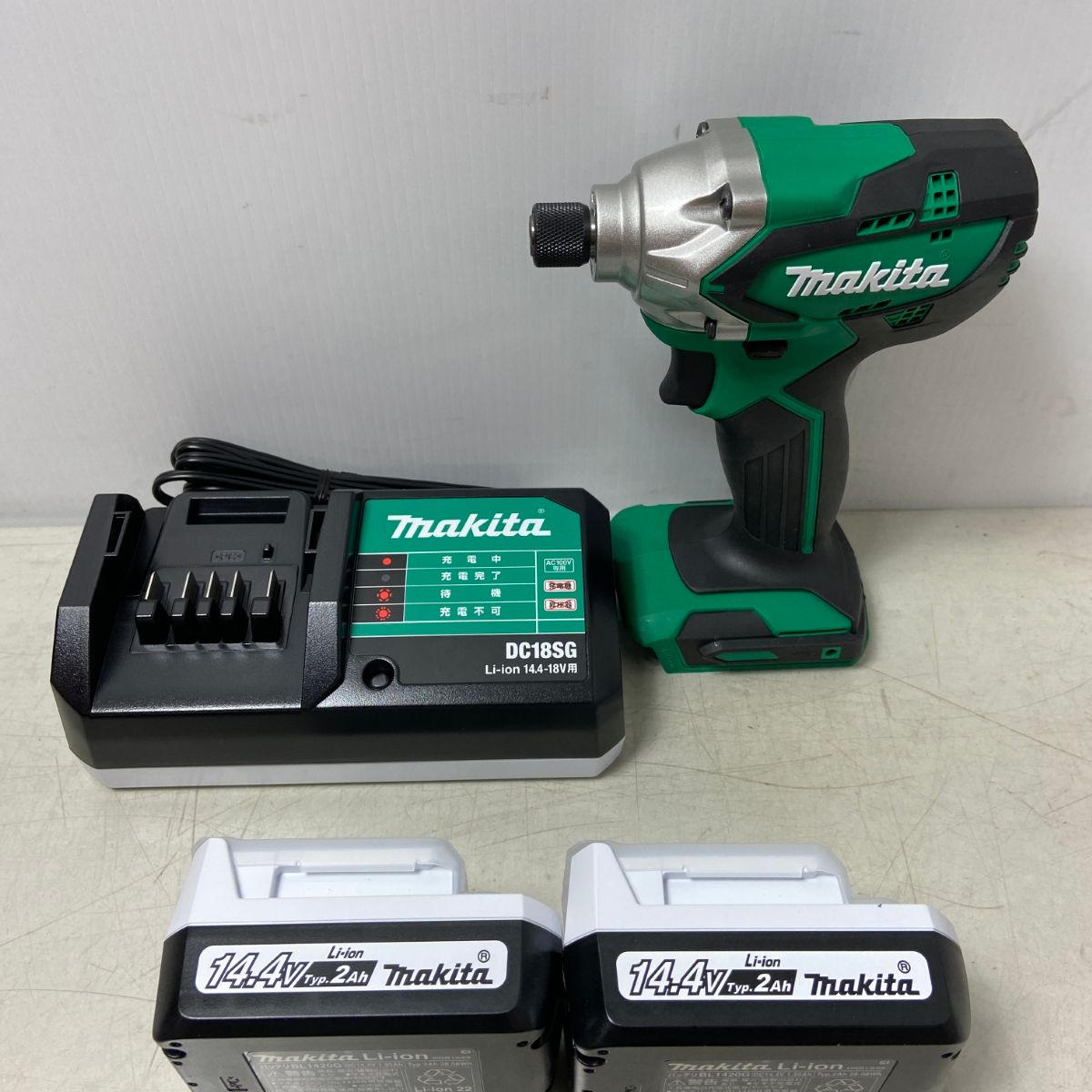 ΦΦMAKITA マキタ インパクトドライバ 14.4v 2.0Ah MTD001DSAX グリーン