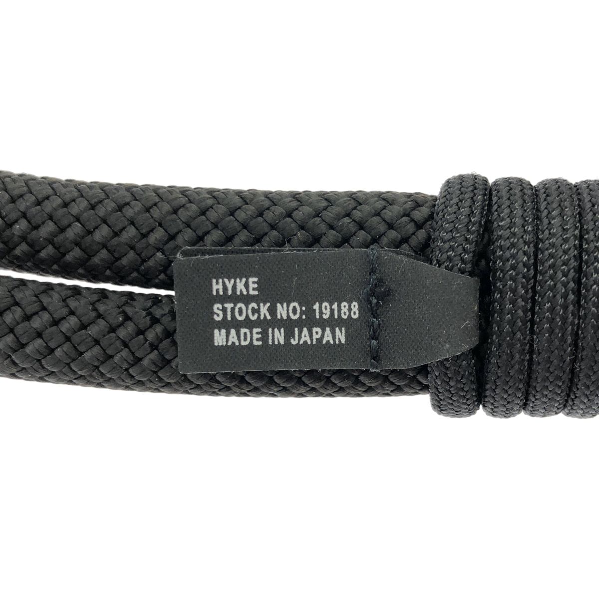 HYKE ハイク ROPE BELT ロープベルト ブラック - メルカリ