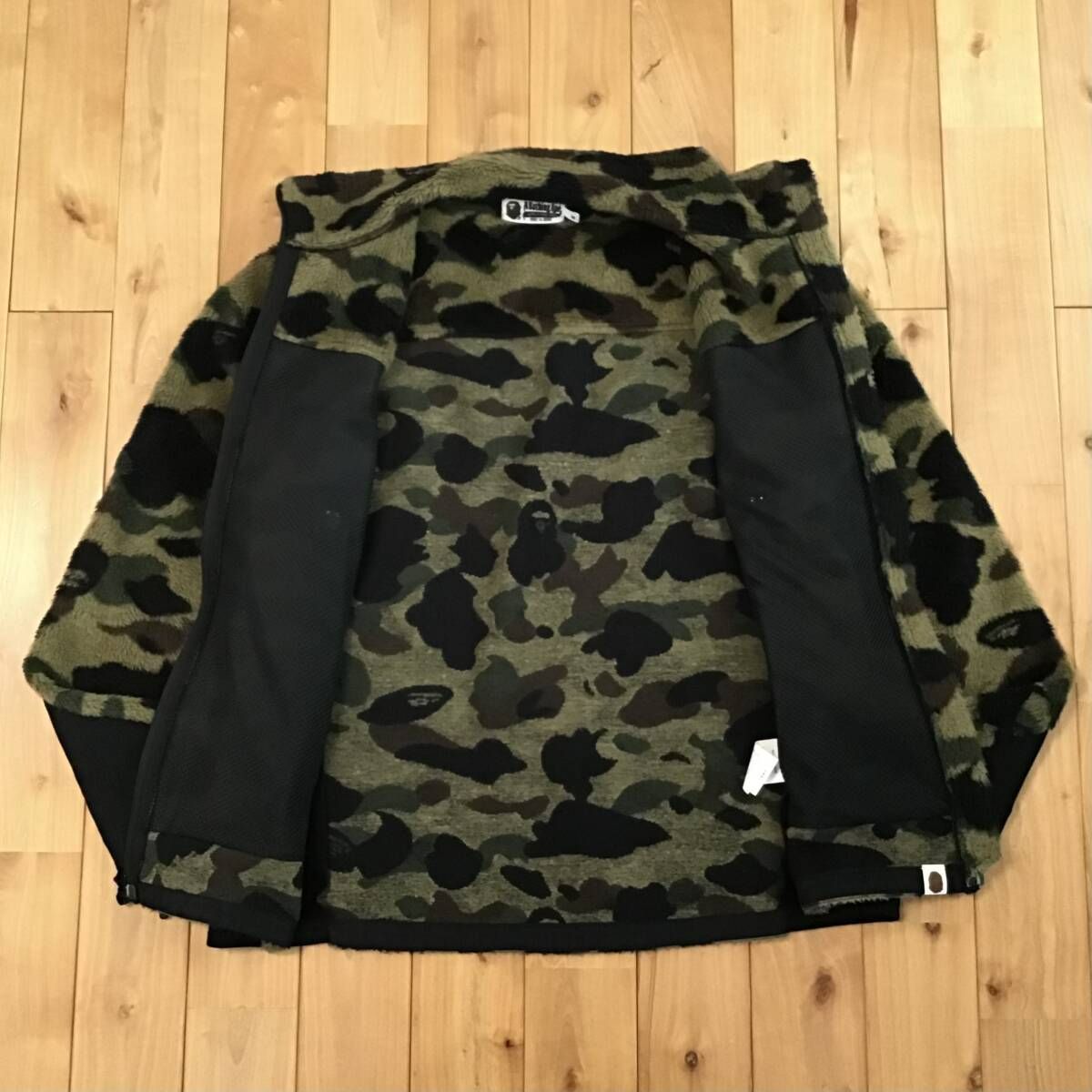 BAPE フリース ジャケット Mサイズ a bathing ape fleece jacket 1st